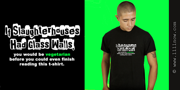 vegetarianism quotes. Glass Walls Vegetarian T-Shirt