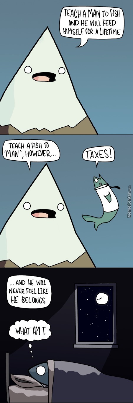 teach a fish to man